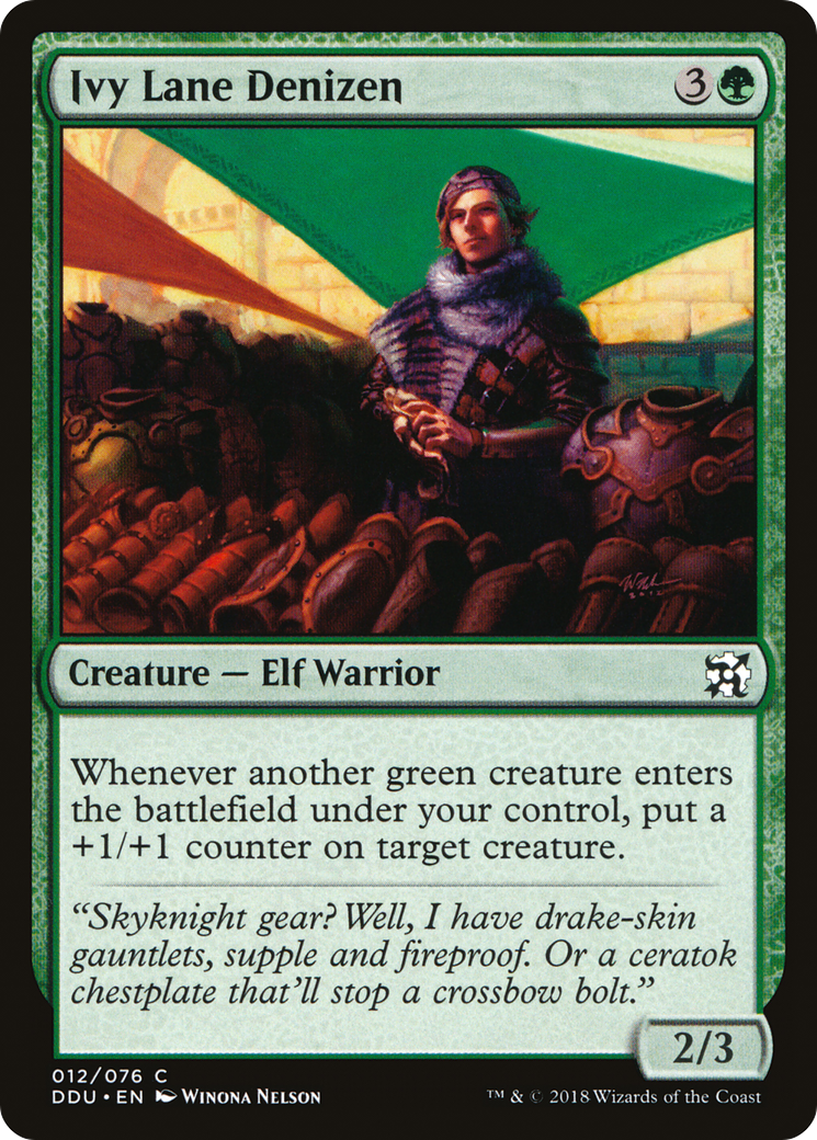 Ivy Lane Denizen (DDU-012) [Misc] Duel Decks: Elves vs. Inventors MTG Single Wizards of the Coast