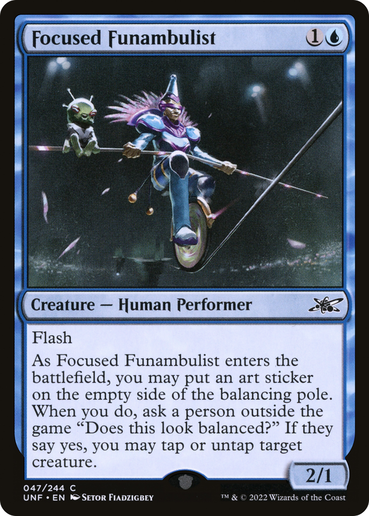 Focused Funambulist (UNF-047) [Unfinity] MTG Single Wizards of the Coast