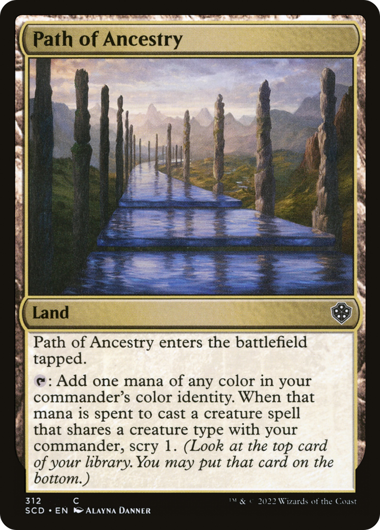 Path of Ancestry (SCD-312) [Starter Commander Decks] MTG Single Wizards of the Coast