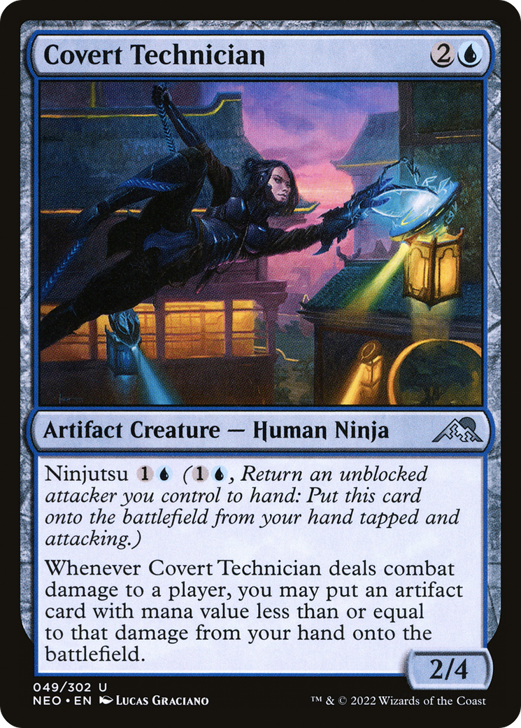 Covert Technician (NEO-049) [Kamigawa: Neon Dynasty] MTG Single Wizards of the Coast