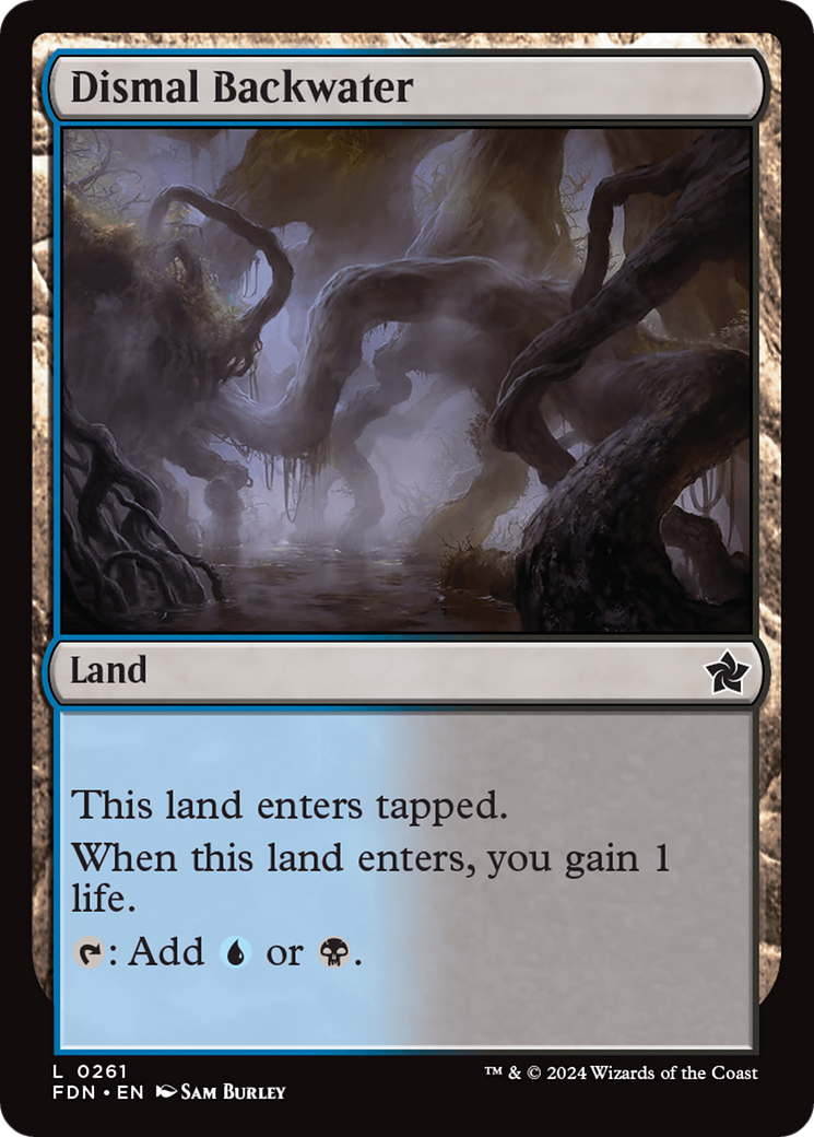 Dismal Backwater (FDN-261) [Foundations] Foil MTG Single Wizards of the Coast