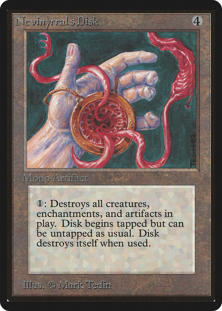 Nevinyrral's Disk (LEB-) [Oldschool] Limited Edition Beta MTG Single Wizards of the Coast