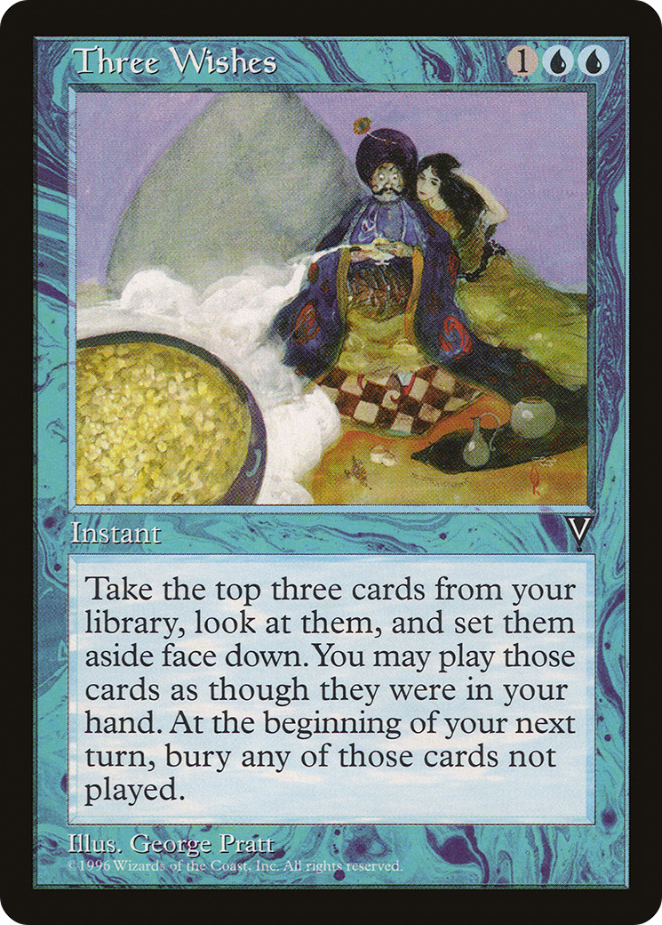 Three Wishes (VIS-) [Visions] MTG Single Wizards of the Coast