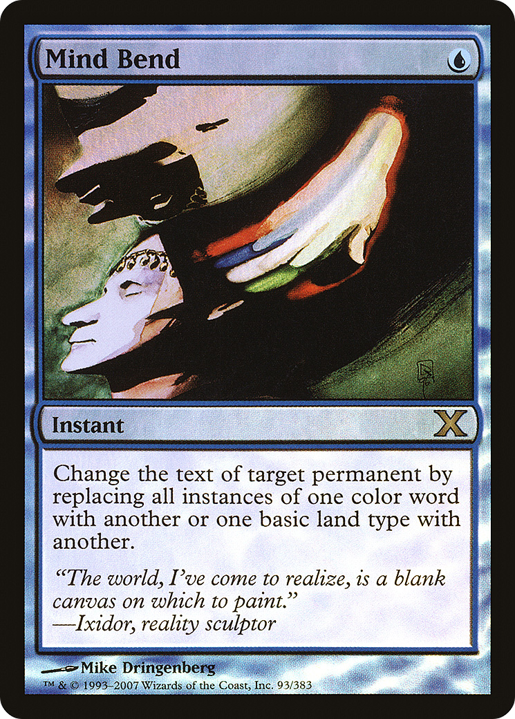 Mind Bend (10E-93★) [Tenth Edition] Foil MTG Single Wizards of the Coast