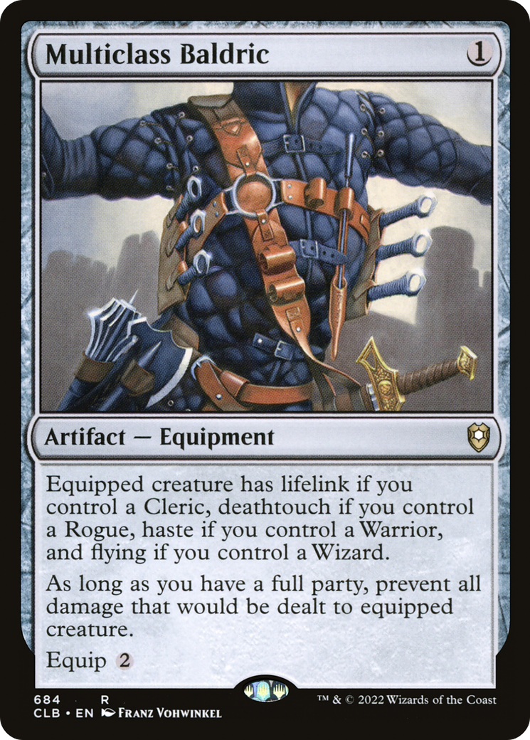 Multiclass Baldric (CLB-684) [Commander Legends: Battle for Baldur's Gate] MTG Single Wizards of the Coast