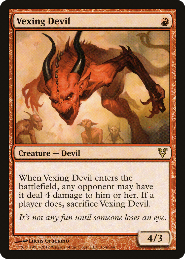 Vexing Devil [Avacyn Restored] MTG Single Magic: The Gathering
