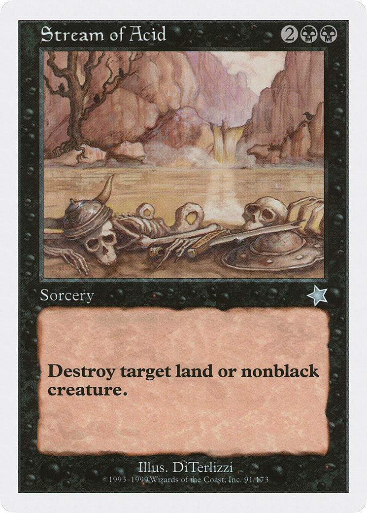 Stream of Acid (S99-091) [Misc] Starter 1999 MTG Single Wizards of the Coast