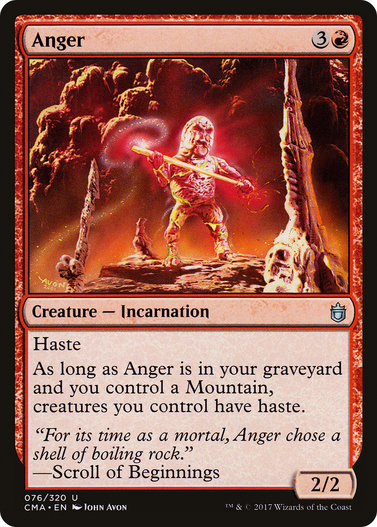 Anger (CMA-076) [Commander Anthology] MTG Single Wizards of the Coast