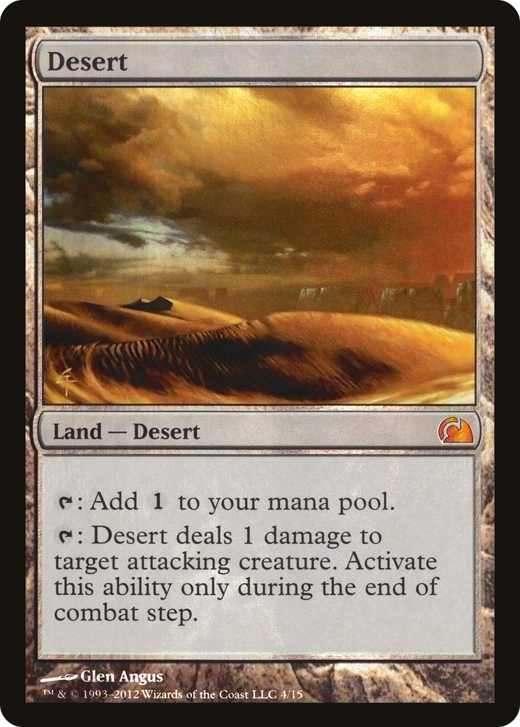 Desert (V12-004) [Misc] From the Vault: Realms Foil MTG Single Wizards of the Coast