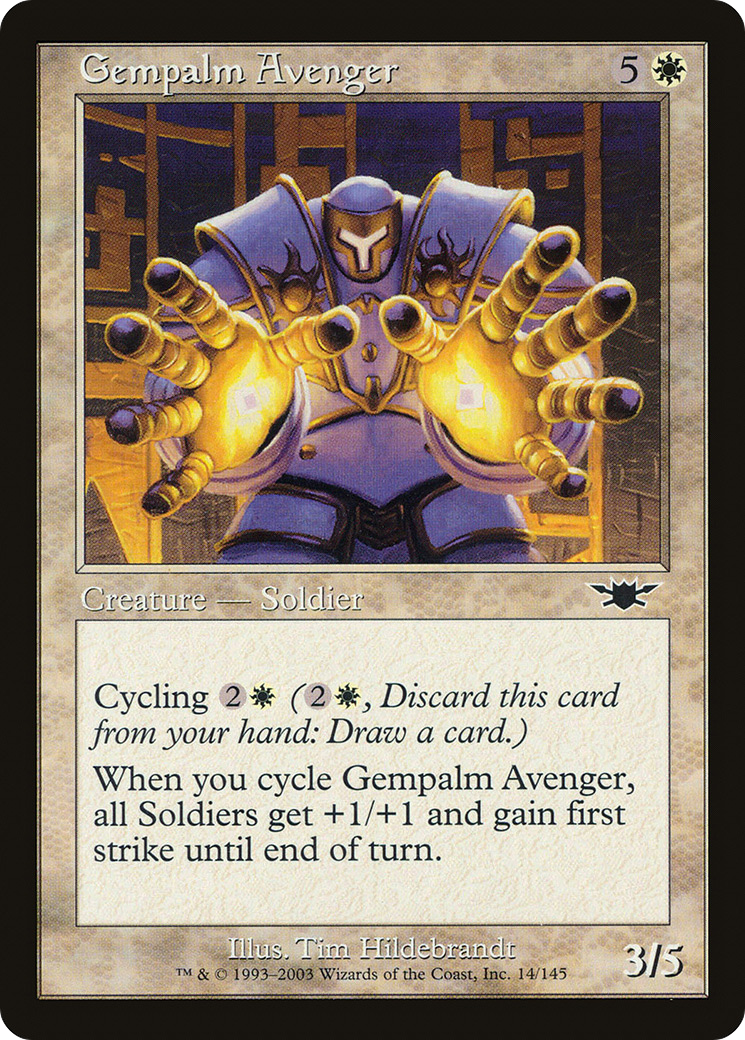 Gempalm Avenger (LGN-014) [Legions] Foil MTG Single Wizards of the Coast