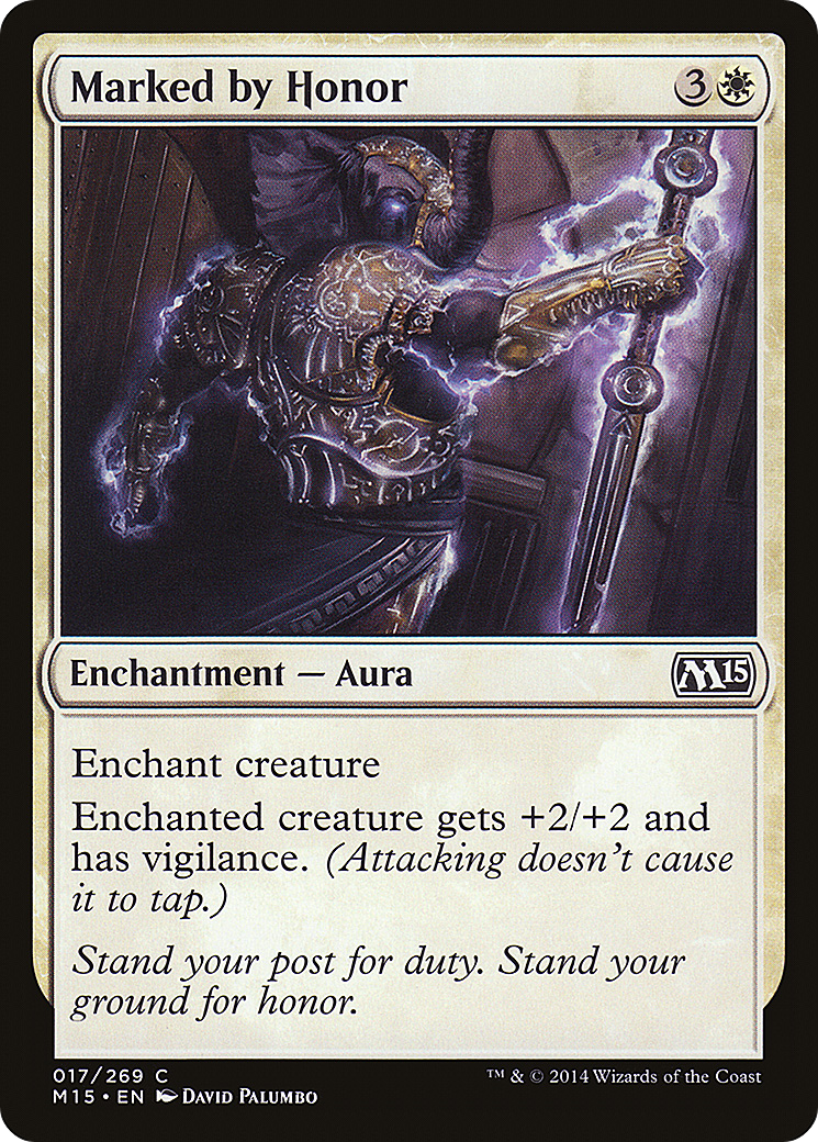 Marked by Honor (M15-017) [Magic 2015] MTG Single Wizards of the Coast