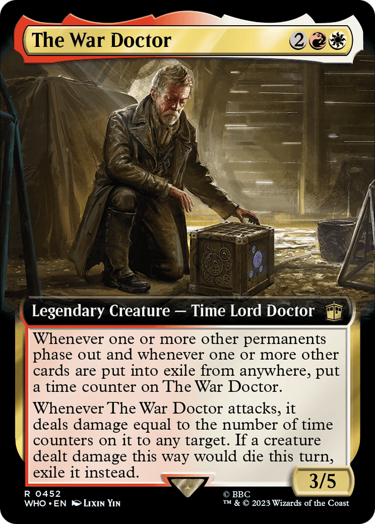 The War Doctor (WHO-452) [Doctor Who] (Extended Art) Foil MTG Single Wizards of the Coast