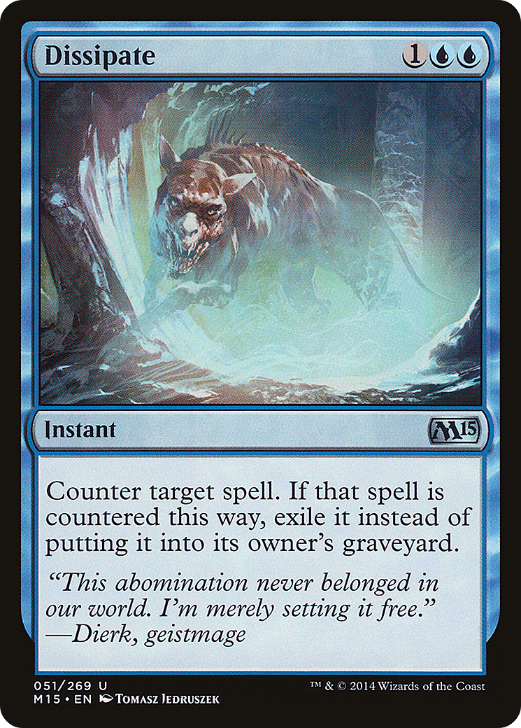 Dissipate (M15-051) [Magic 2015] Foil MTG Single Wizards of the Coast