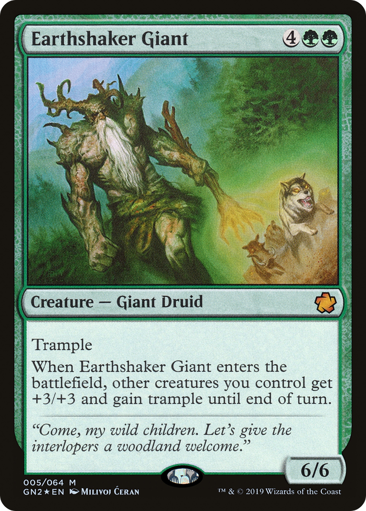Earthshaker Giant (GN2-005) [Misc] Game Night 2019 Foil MTG Single Wizards of the Coast