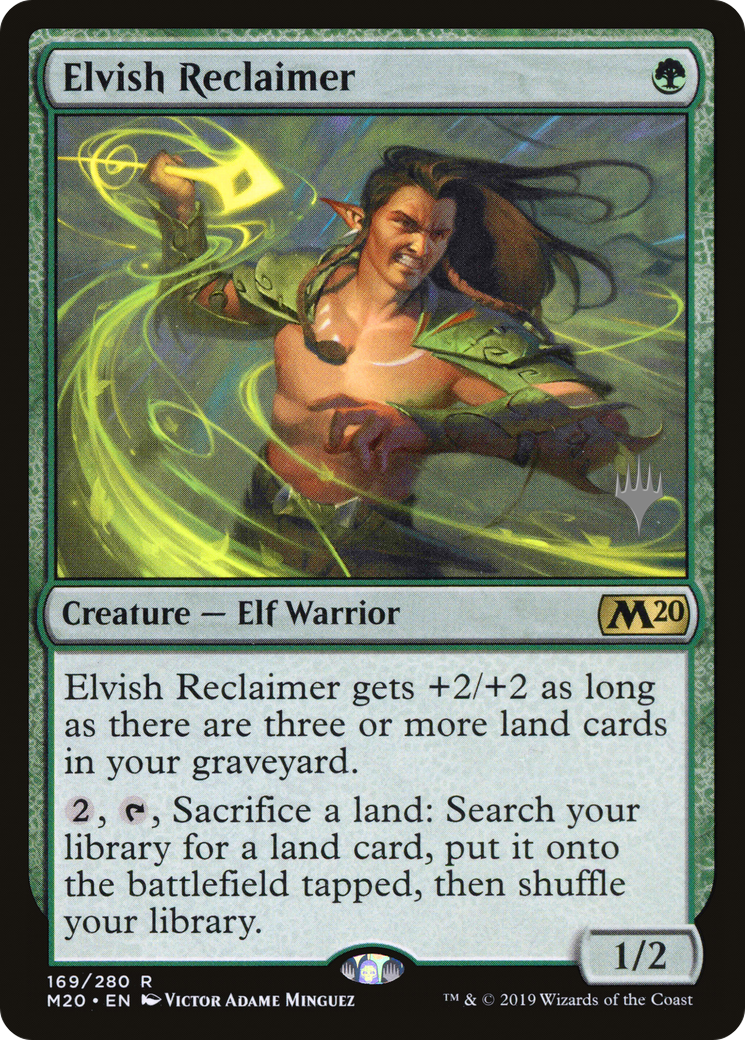 Elvish Reclaimer (PPM20-169P) [Core Set 2020 Promos] MTG Single Wizards of the Coast