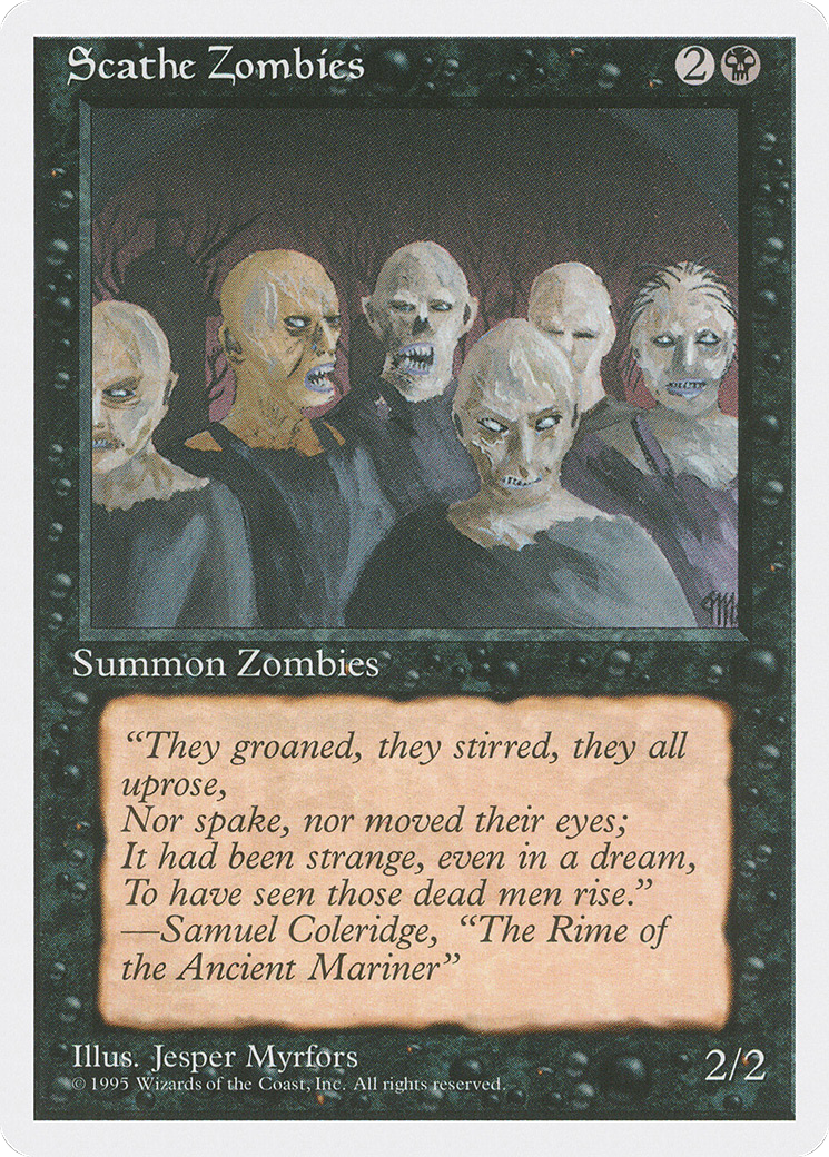 Scathe Zombies (4ED-158) [Fourth Edition] MTG Single Wizards of the Coast