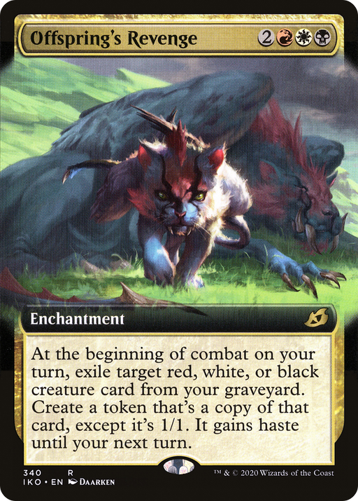 Offspring's Revenge (IKO-340) [Ikoria: Lair of Behemoths] (Extended Art) Foil MTG Single Wizards of the Coast
