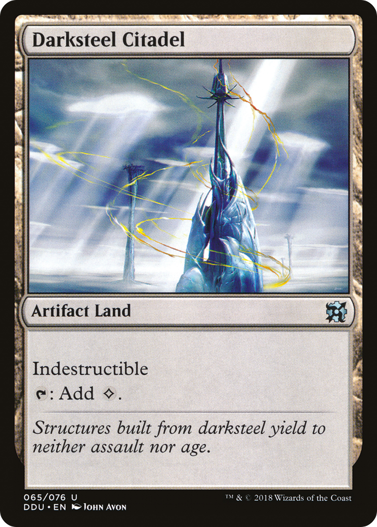 Darksteel Citadel (DDU-065) [Misc] Duel Decks: Elves vs. Inventors MTG Single Wizards of the Coast