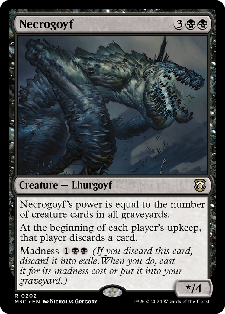Necrogoyf (M3C-202) [Modern Horizons 3 Commander] MTG Single Wizards of the Coast