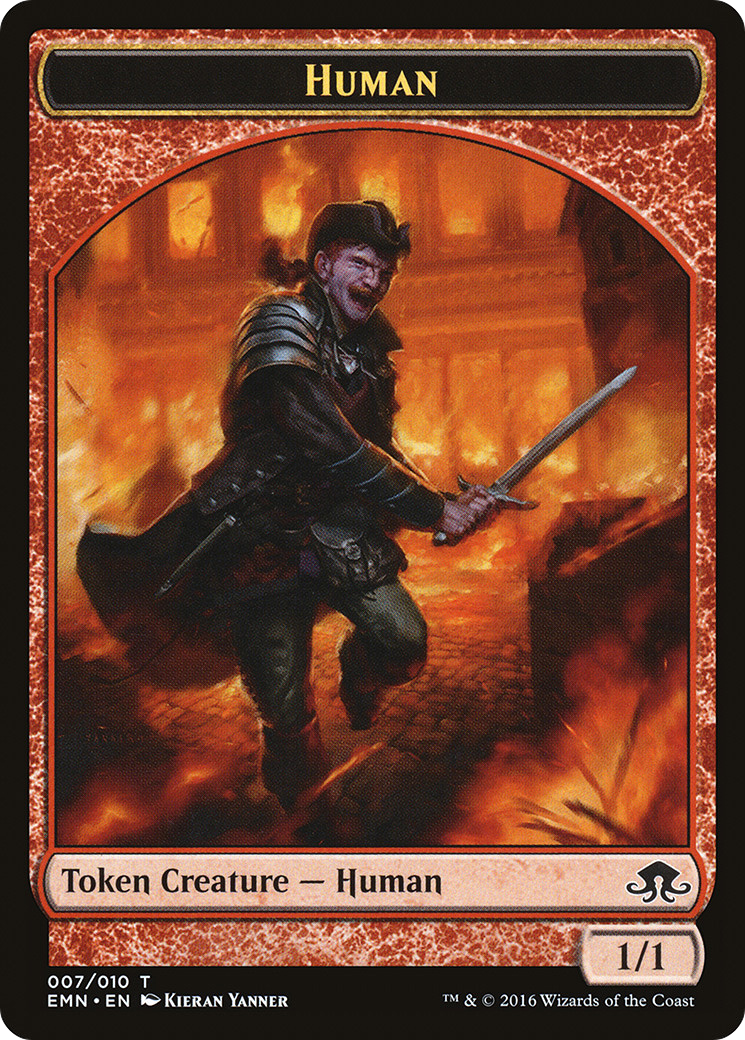 Human Token (EMN-007) [Tokens] Eldritch Moon Tokens MTG Single Wizards of the Coast