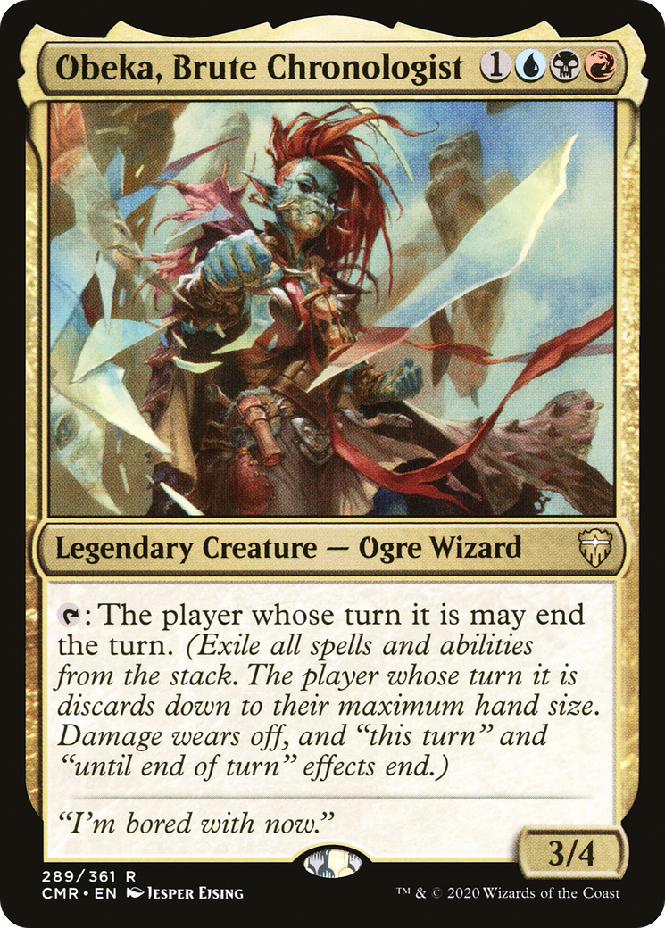 Obeka, Brute Chronologist (CMR-289) [Commander Legends] MTG Single Wizards of the Coast