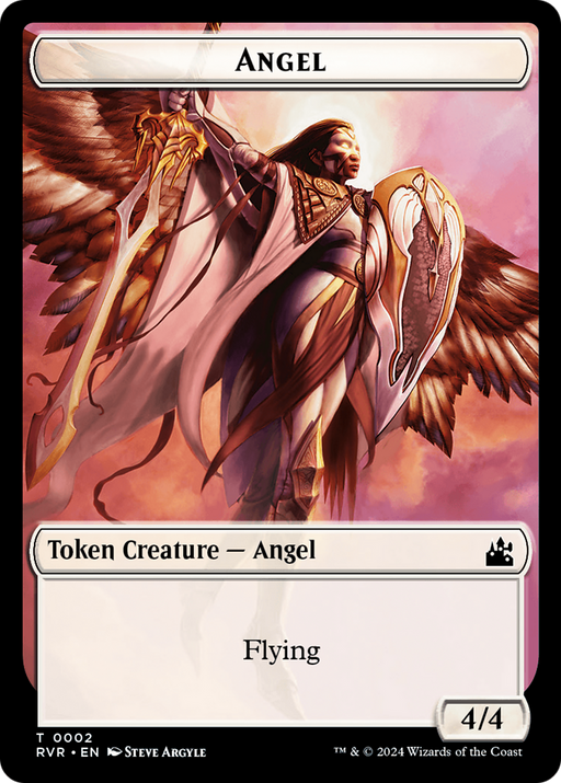 Angel (TRVR-002) [Tokens] Ravnica Remastered Tokens MTG Single Wizards of the Coast