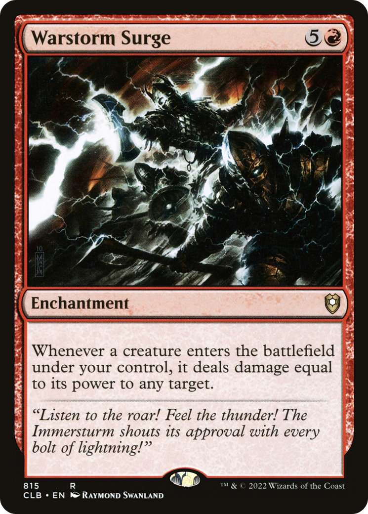 Warstorm Surge (CLB-815) [Commander Legends: Battle for Baldur's Gate] MTG Single Wizards of the Coast