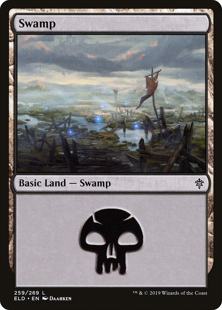Swamp (ELD-259) [Throne of Eldraine] Foil MTG Single Wizards of the Coast