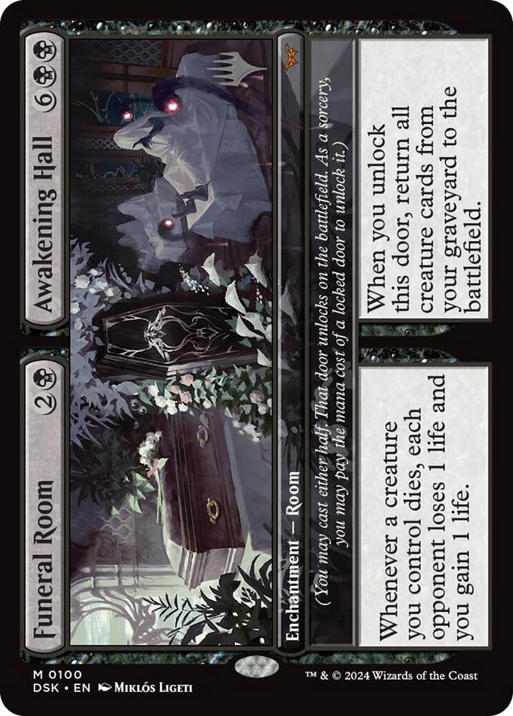 Funeral Room // Awakening Hall (PPDSK-100) [Duskmourn: House of Horror Promos] MTG Single Wizards of the Coast