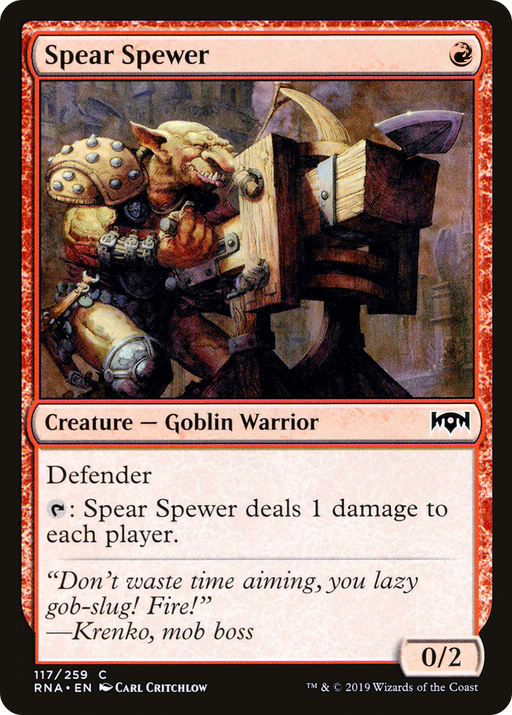 Spear Spewer (RNA-117) [Ravnica Allegiance] Foil MTG Single Wizards of the Coast