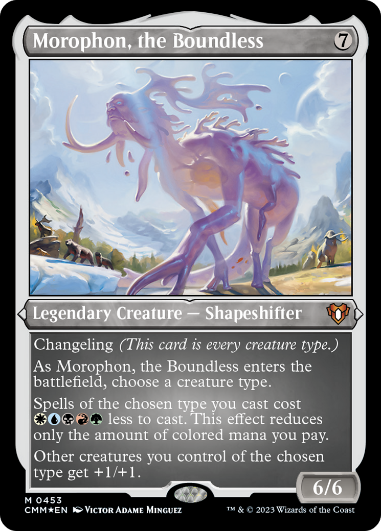 Morophon, the Boundless (CMM-453) [Commander Masters] Etched Foil MTG Single Wizards of the Coast