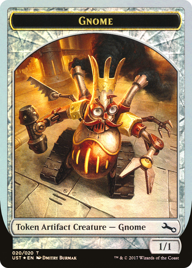 Gnome Token (UST-020) [Tokens] Unstable Tokens Foil MTG Single Wizards of the Coast
