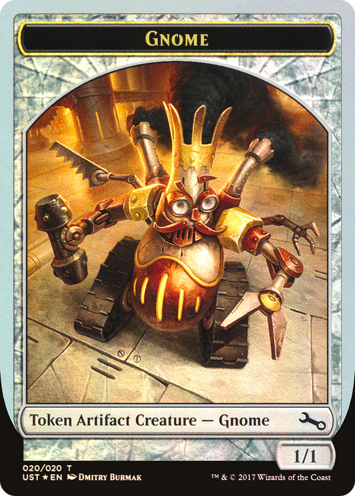 Gnome Token (UST-020) [Tokens] Unstable Tokens Foil MTG Single Wizards of the Coast