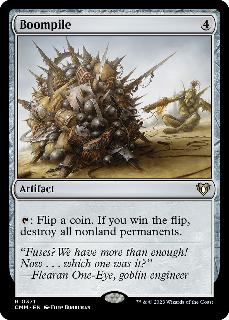 Boompile (CMM-371) [Commander Masters] Foil MTG Single Wizards of the Coast