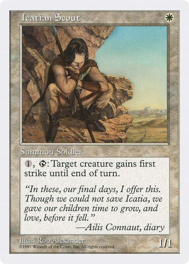 Icatian Scout (5ED-) [Fifth Edition] MTG Single Wizards of the Coast