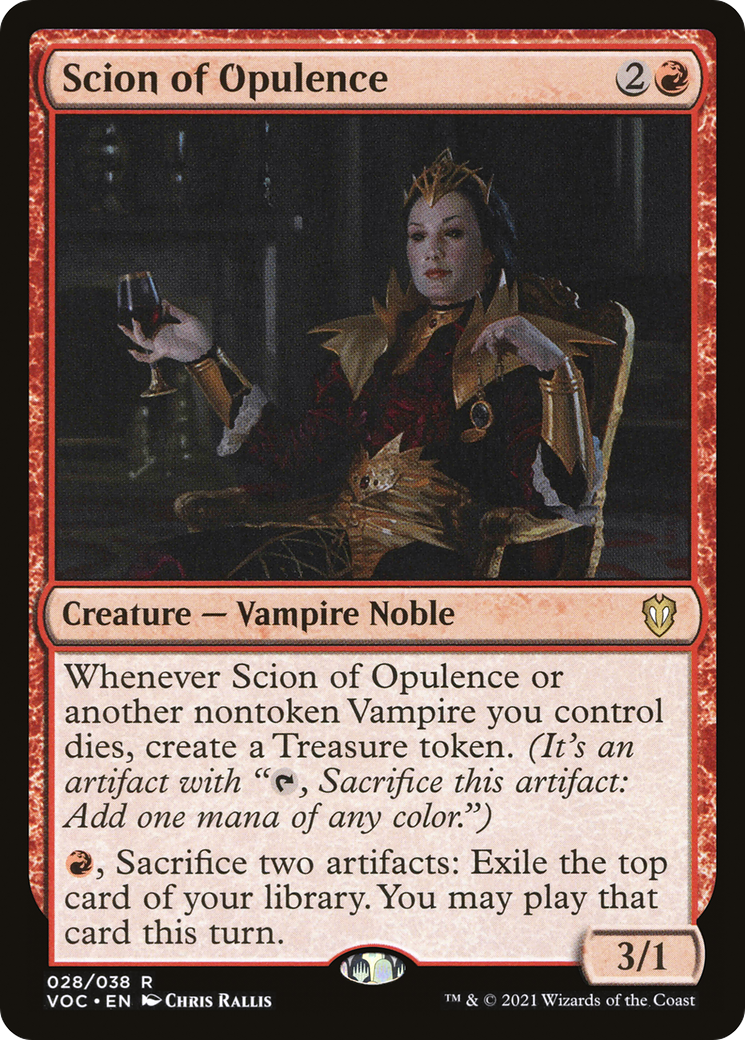 Scion of Opulence (VOC-028) [Crimson Vow Commander] MTG Single Wizards of the Coast