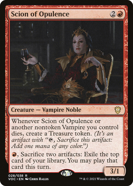 Scion of Opulence (VOC-028) [Crimson Vow Commander] MTG Single Wizards of the Coast