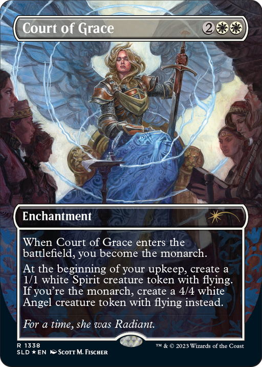 Court of Grace (1338) (SLD-1338) [Secret Lair Drop] (Borderless) Foil MTG Single Wizards of the Coast