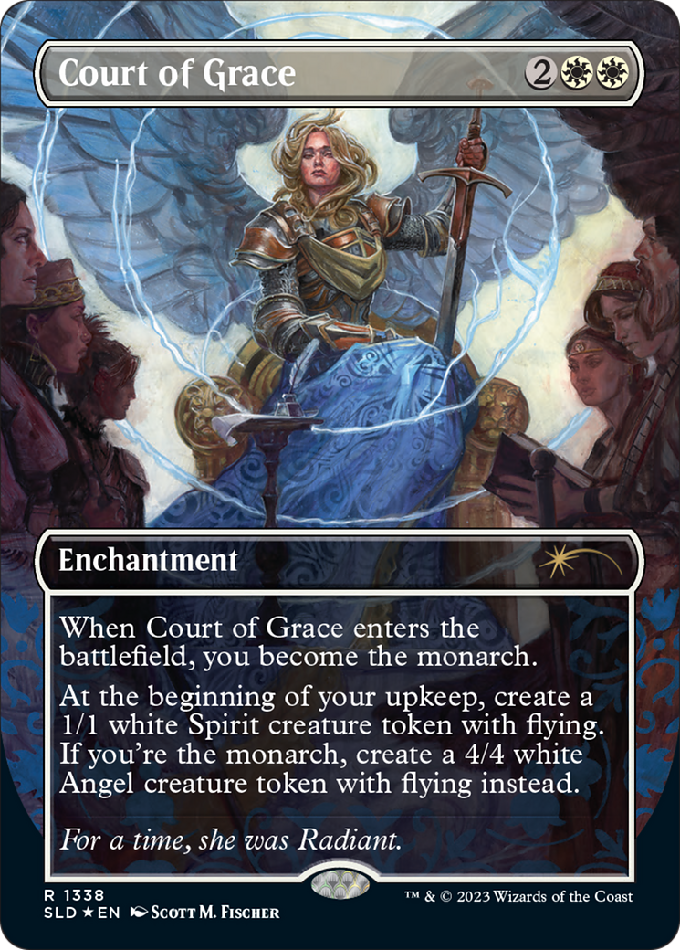 Court of Grace (SLD-1338) [Secret Lair] Drop (Borderless) Foil MTG Single Wizards of the Coast