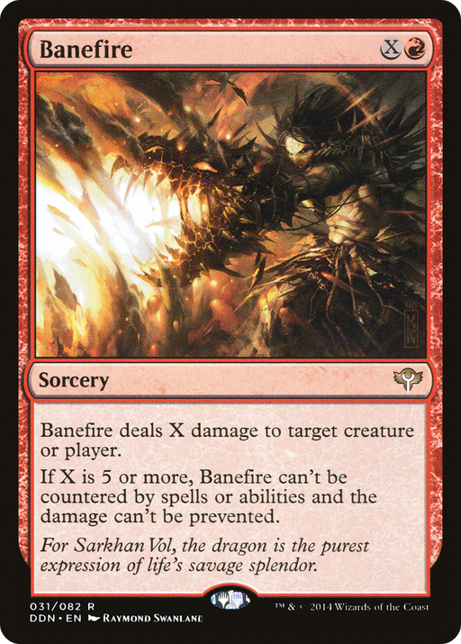 Banefire (DDN-031) [Misc] Duel Decks: Speed vs. Cunning MTG Single Wizards of the Coast