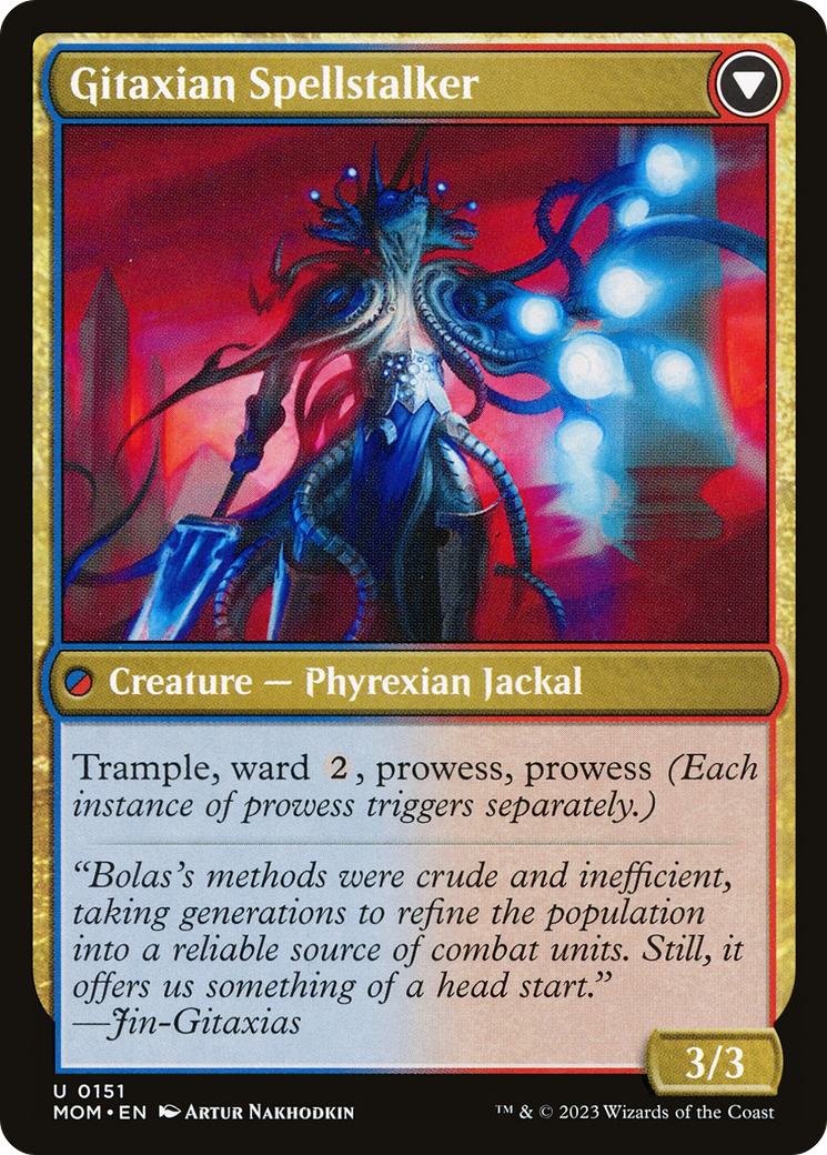 Khenra Spellspear (MOM-151) [March of the Machine] Foil MTG Single Wizards of the Coast