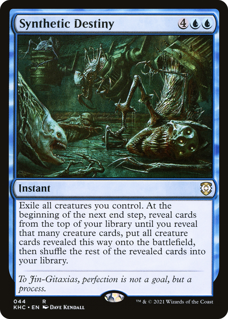 Synthetic Destiny (KHC-044) [Kaldheim Commander] MTG Single Wizards of the Coast