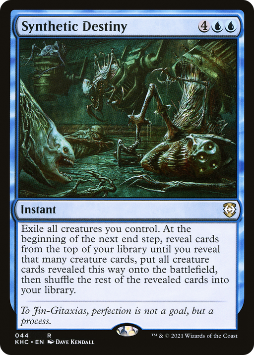 Synthetic Destiny (KHC-044) [Kaldheim Commander] MTG Single Wizards of the Coast