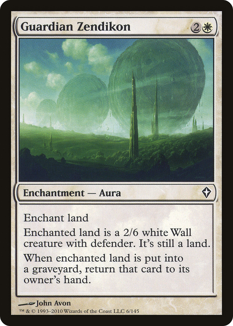 Guardian Zendikon (WWK-006) [Worldwake] Foil MTG Single Wizards of the Coast