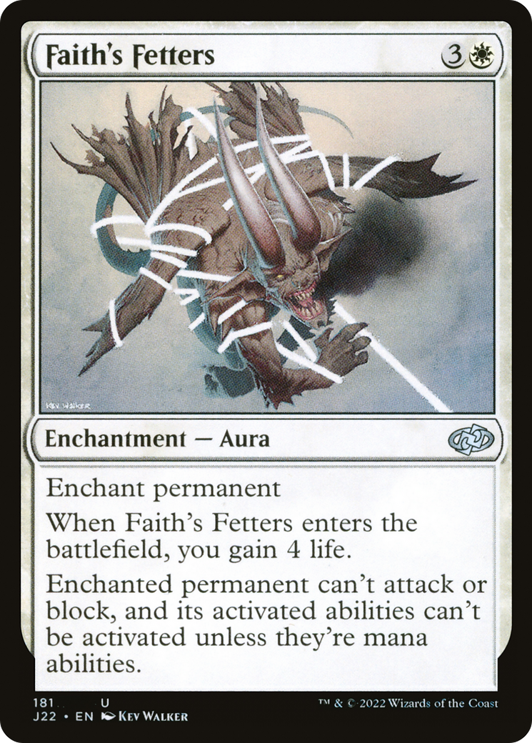 Faith's Fetters (J22-181) [Jumpstart 2022] MTG Single Wizards of the Coast