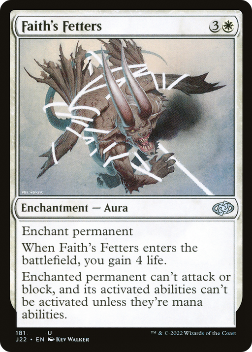 Faith's Fetters (J22-181) [Jumpstart 2022] MTG Single Wizards of the Coast