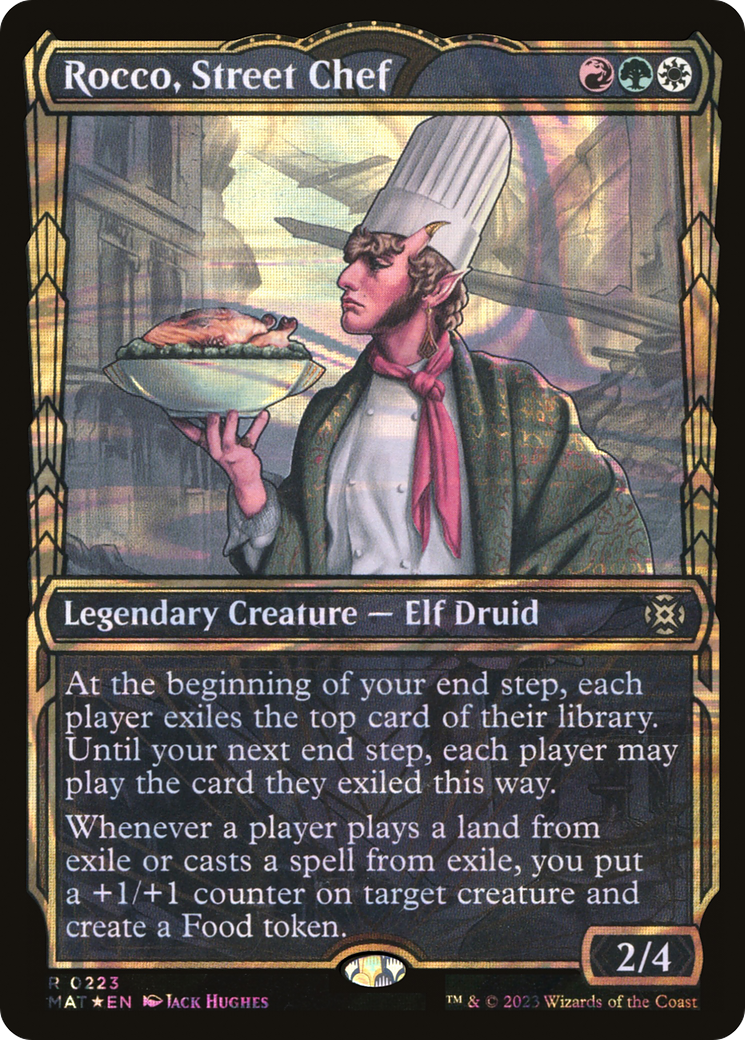 Rocco, Street Chef (Halo Foil) (MAT-223) [March of the Machine: The Aftermath] (Showcase) Foil MTG Single Wizards of the Coast