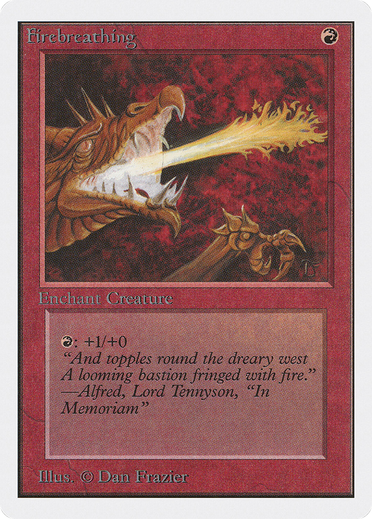 Firebreathing (2ED-151) [Oldschool] Unlimited Edition MTG Single Wizards of the Coast