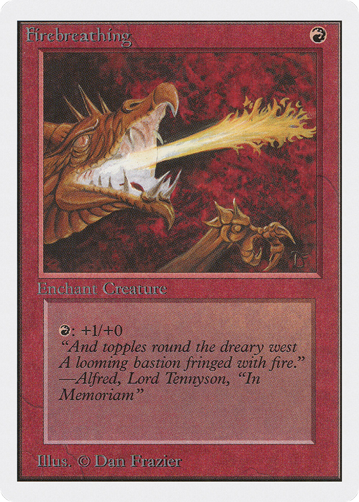 Firebreathing (2ED-151) [Oldschool] Unlimited Edition MTG Single Wizards of the Coast