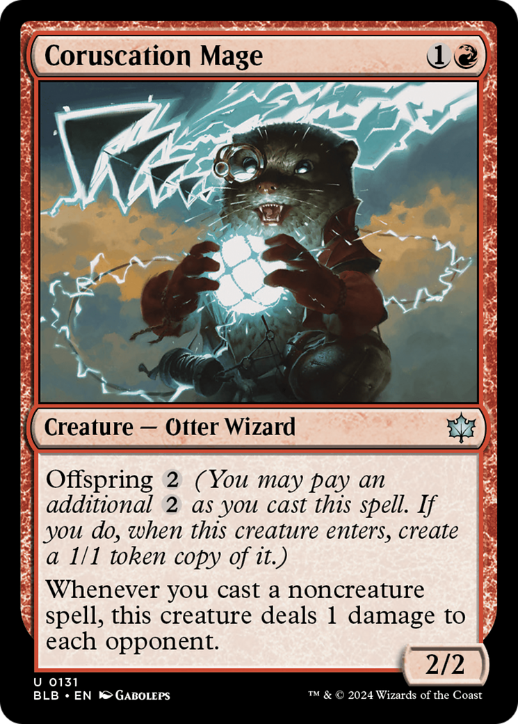 Coruscation Mage (BLB-131) [Bloomburrow] Foil MTG Single Wizards of the Coast
